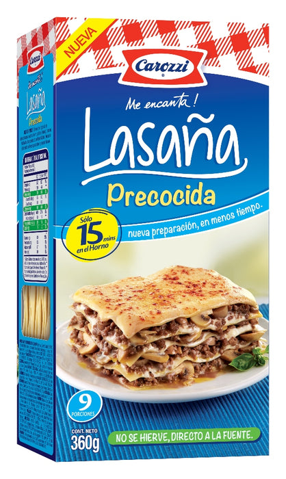 LASAÑA PRECOCIDA CAROZZI 360G