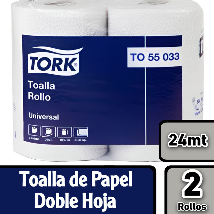 TOALLA PAPEL TORK 24 MTS 8 X 2 UN