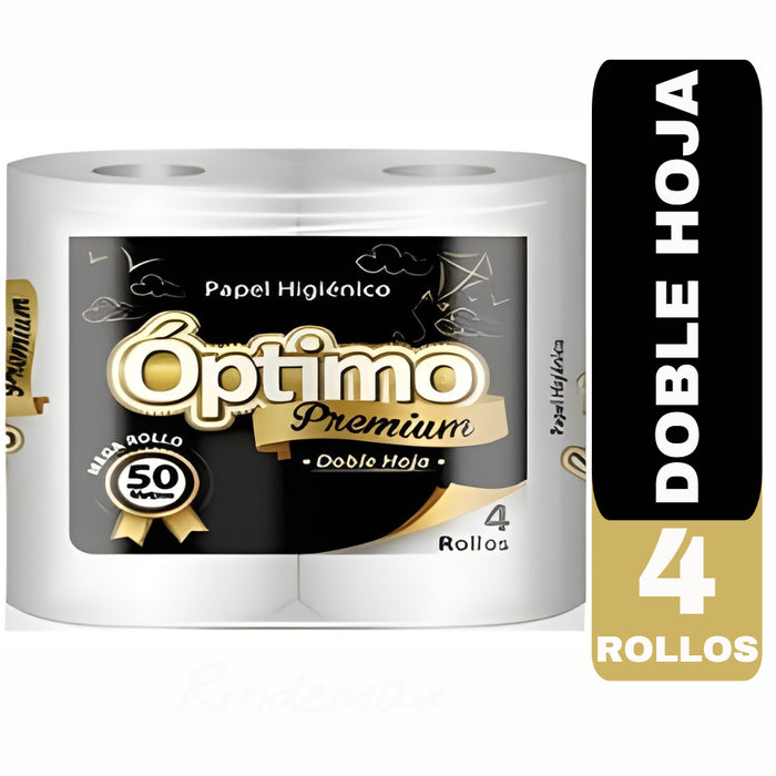 PAPEL HIGIÉNICO OPTIMO 50 MTS 8 X 4 UN